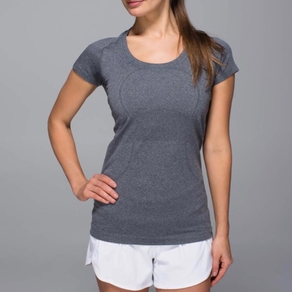 Grey Lululemon Run Swiftly Tech Short Sleeve Shirt